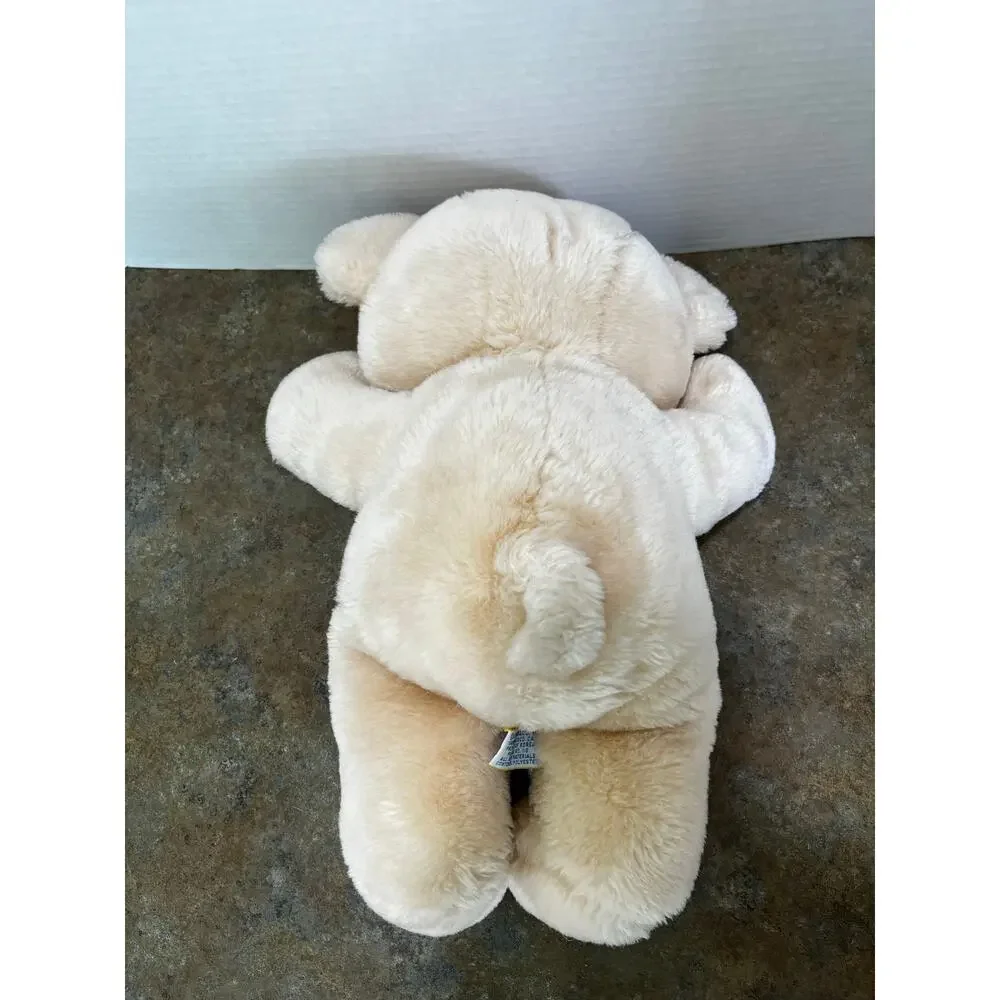 Vintage DAKIN 1979 RARE Teddy bear peach/pink stuffed plush toy collectible